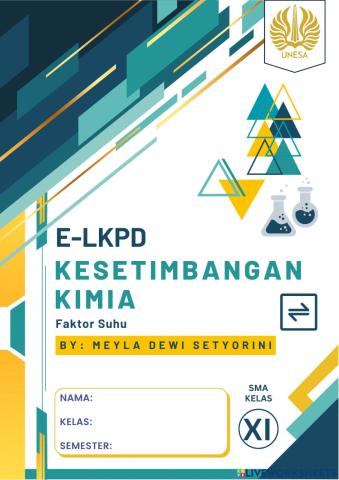 E-LKPD Kesetimbangan Kimia Faktor Suhu