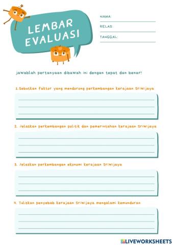 Evaluasi Kerajaan Sriwijaya