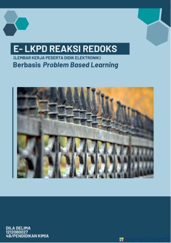 E-lkpd reaksi redoks