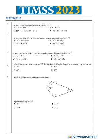 Kem matematik smksk