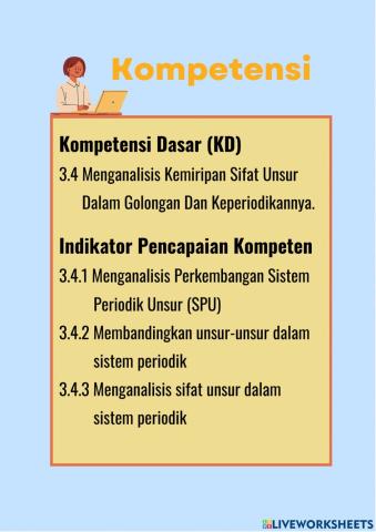 Sistem Periodik Unsur Bagian IV