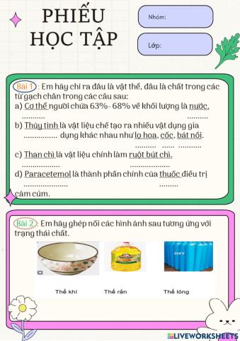 Sự đa dạng chất. khtn 6