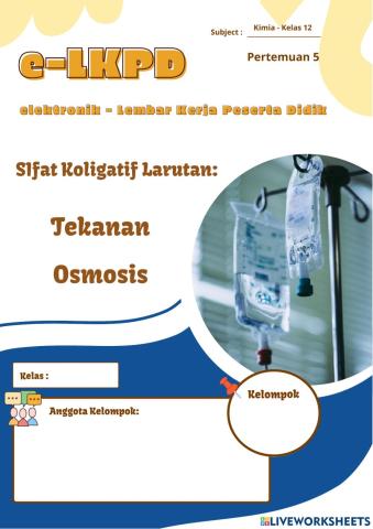 E-lkpd tekanan osmosis