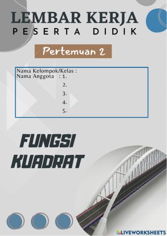 Mengkontruksi Fungsi Kuadrat