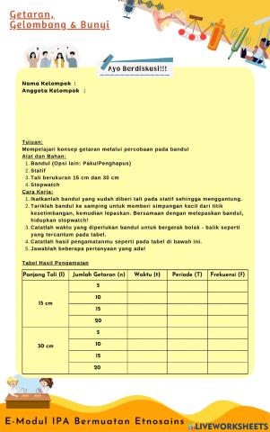 Lembar Kerja Siswa (Getaran)