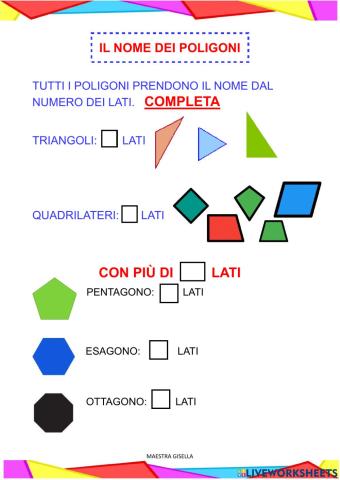 Il nome dei poligoni