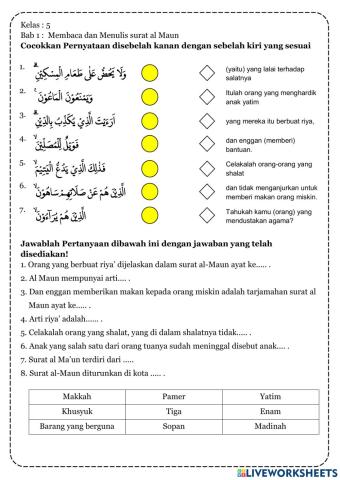 Membaca Al Maun