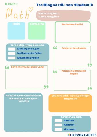 Tes Diagnostik non Akademik