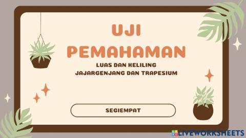 Luas dan keliling jajargenjang dan trapesium