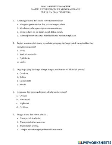 Sistem reproduksi manusia