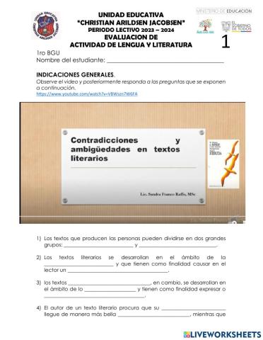 LENGUA Y LITERATURA 1roBGU-1