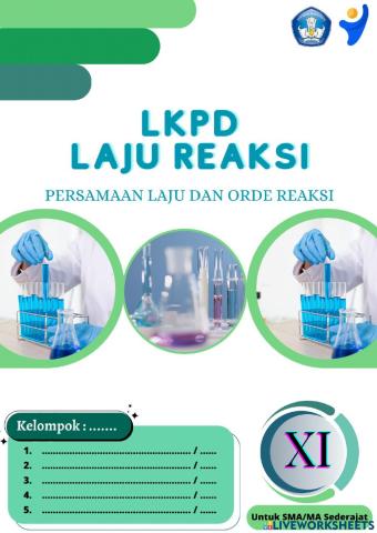 E-LKPD Persamaan Laju dan Orde Reaksi