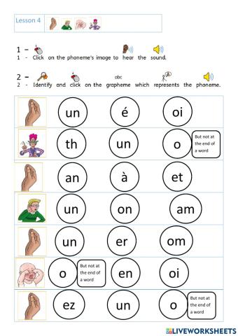 Lesson 4 phonics