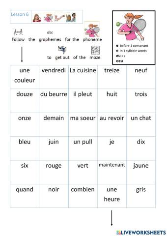 Lesson 6 - grapheme maze