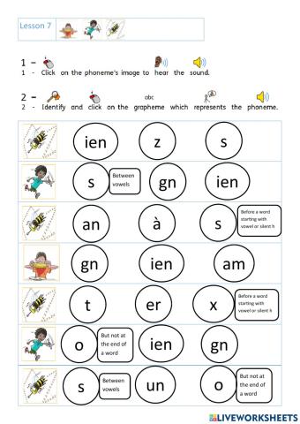 Lesson 7 - phonics