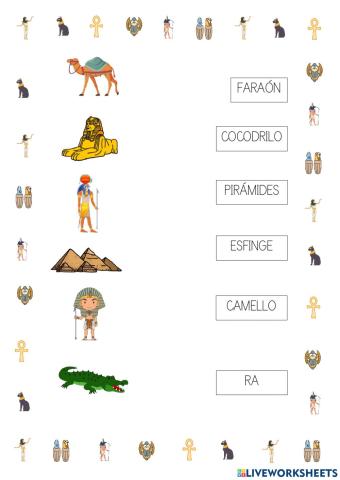 Egipto vocabulario