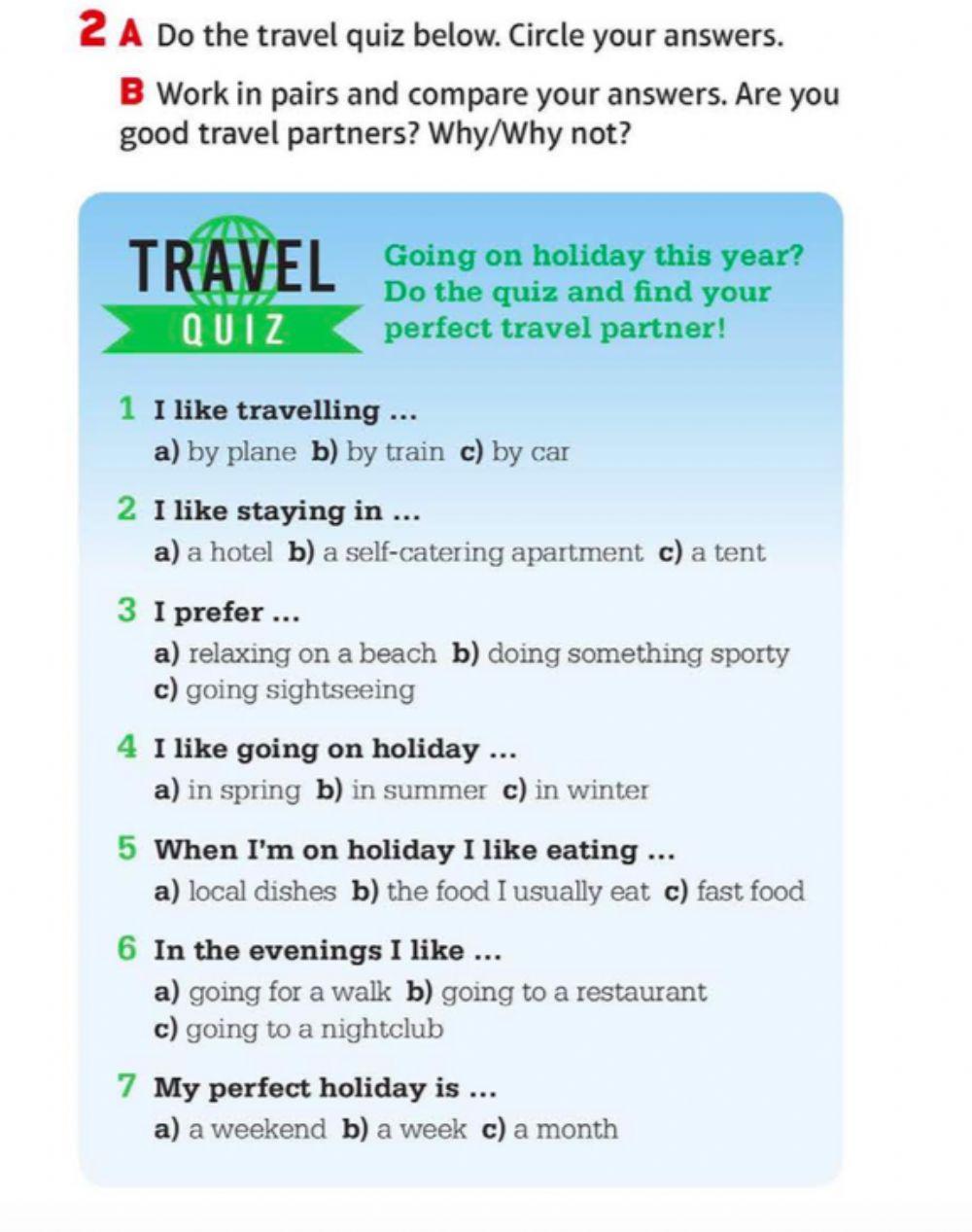 Travel Quiz 