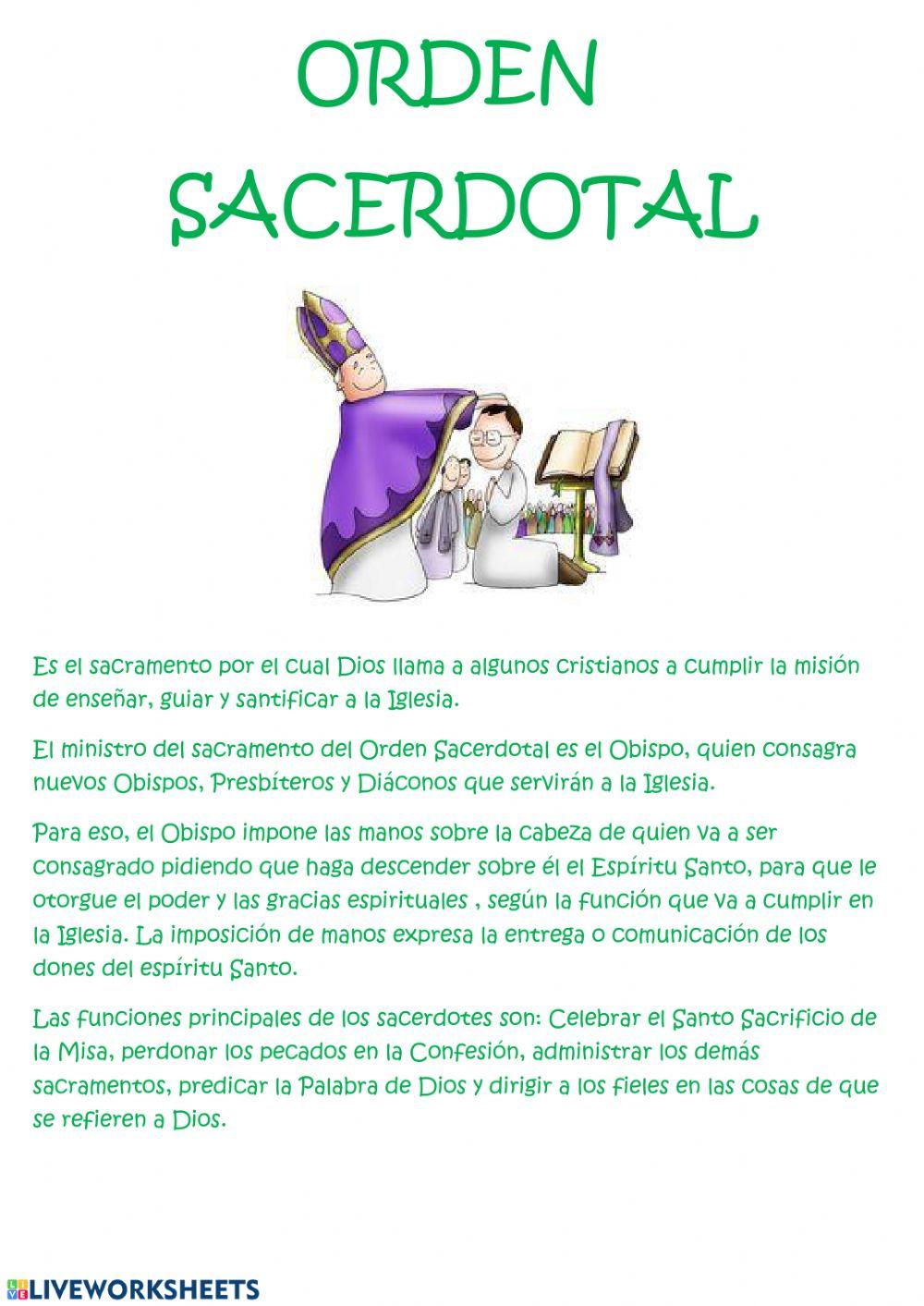 Orden sacerdotal