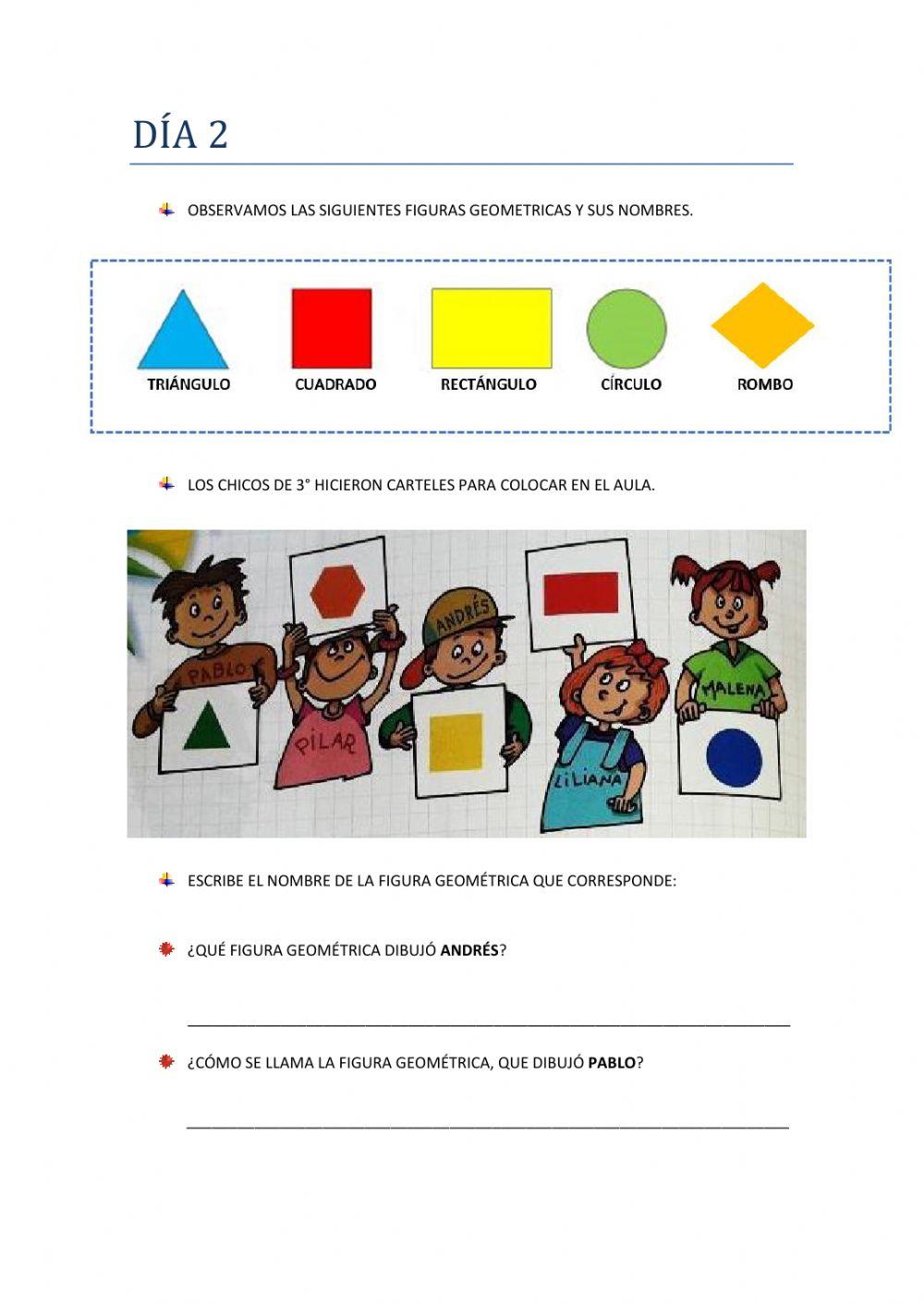 Figuras geometricas online exercise for 3 | Live Worksheets