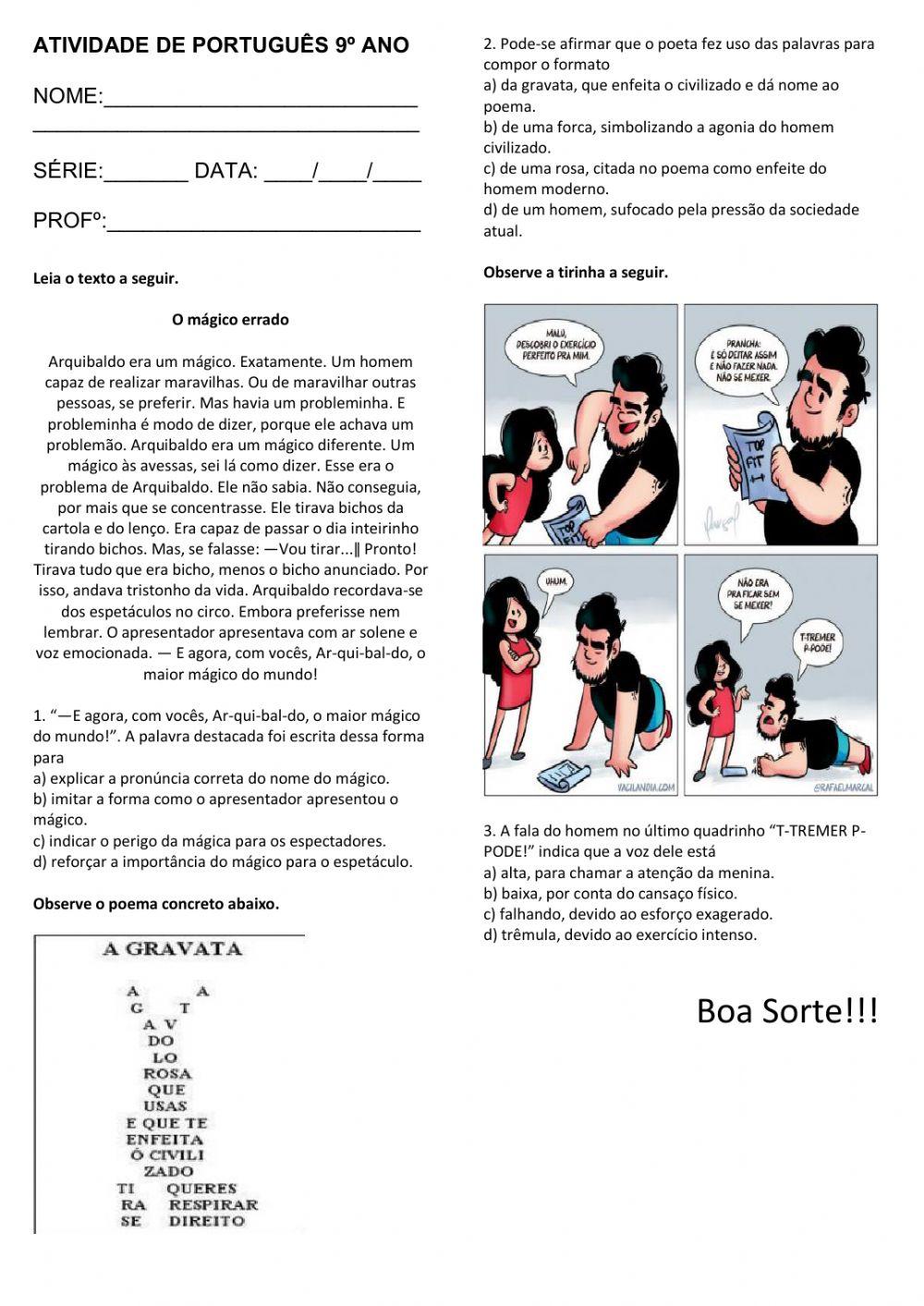 Portugues free exercise