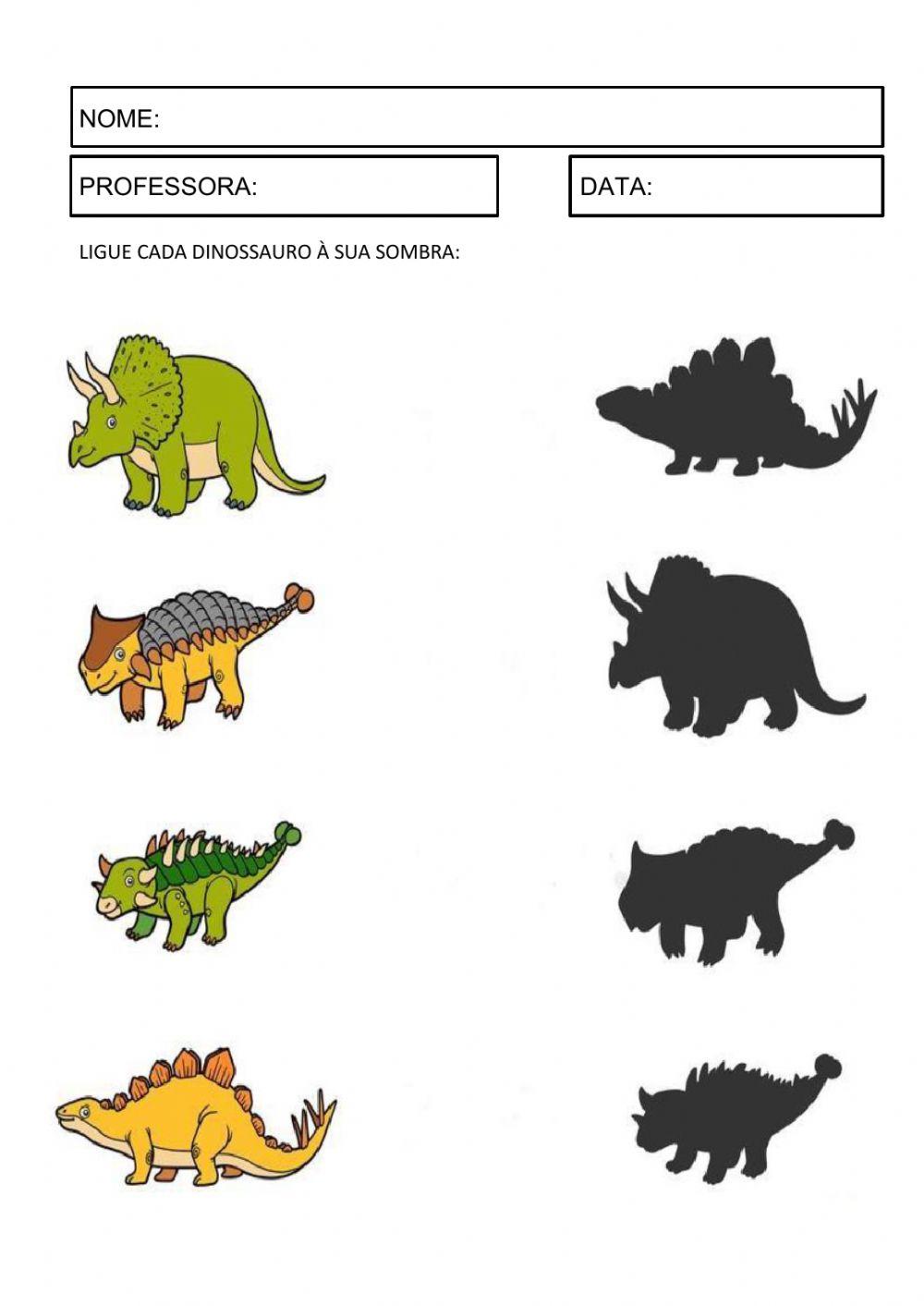 Sombras de Dinossauros – Jogo Interativo (Teacher-Made)