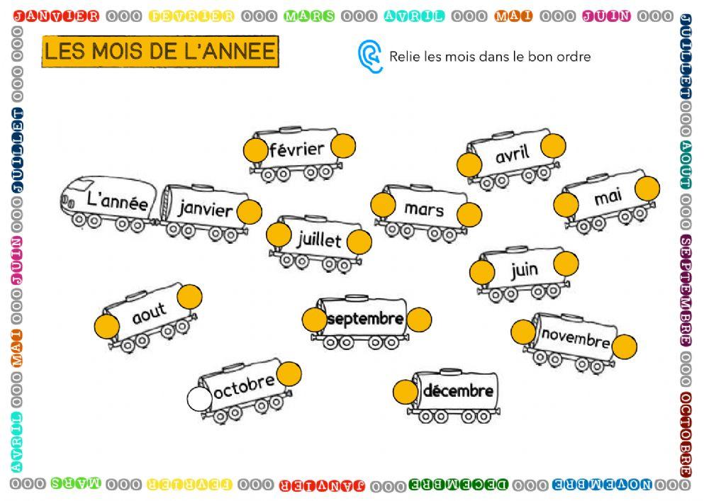 Les mois de l'année (8)