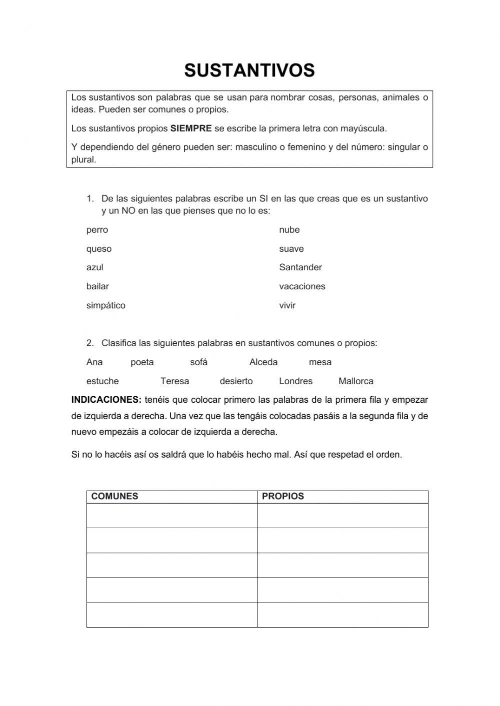 SINÓNIMO Y ANTÓNIMOS online exercise for | Live Worksheets
