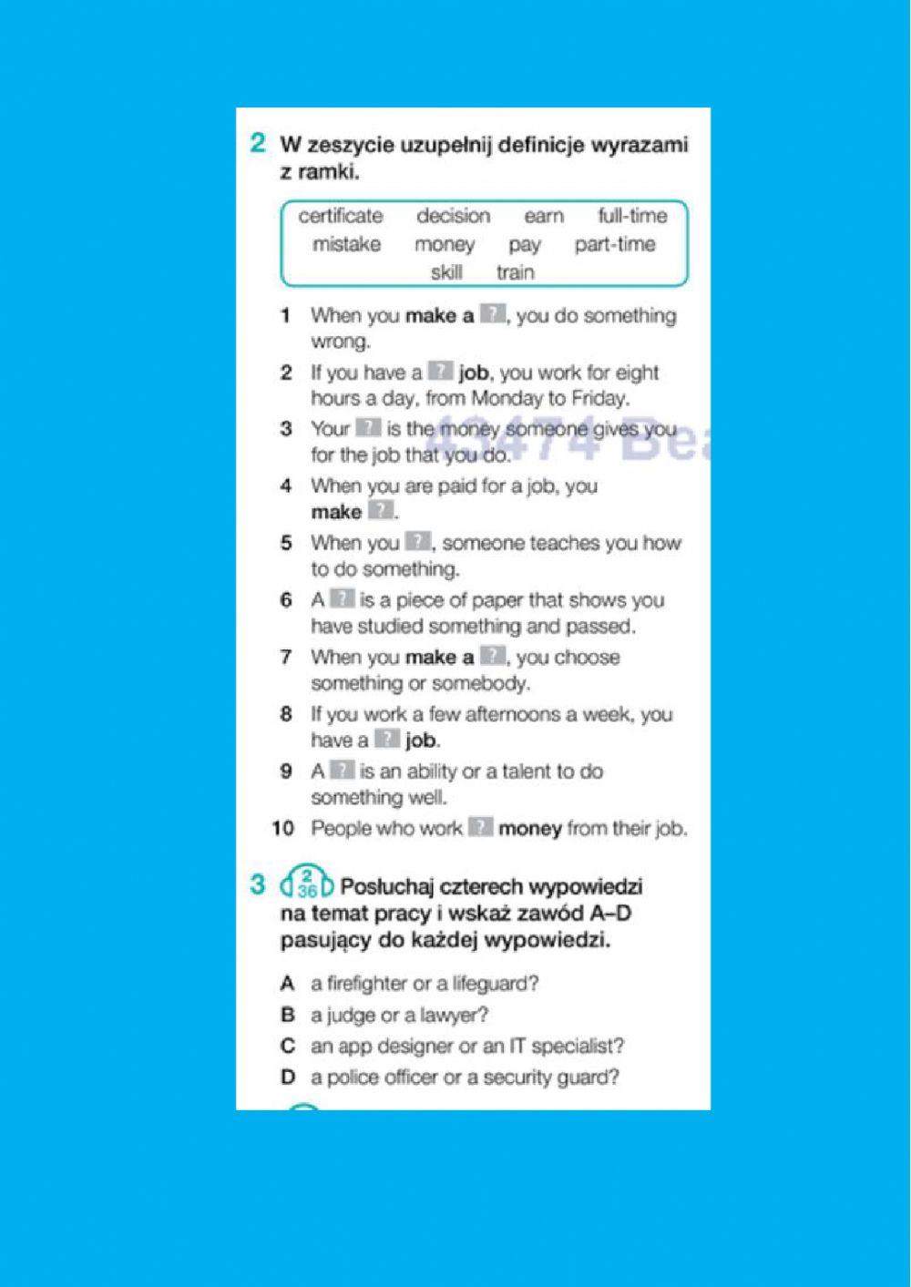 8 unit 11 listening & vocab