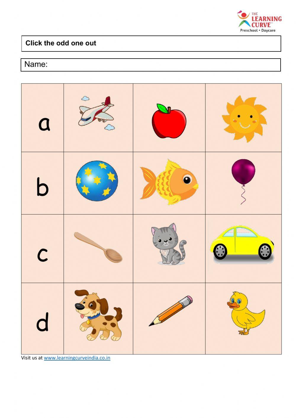 Playgroup English Worksheet Final