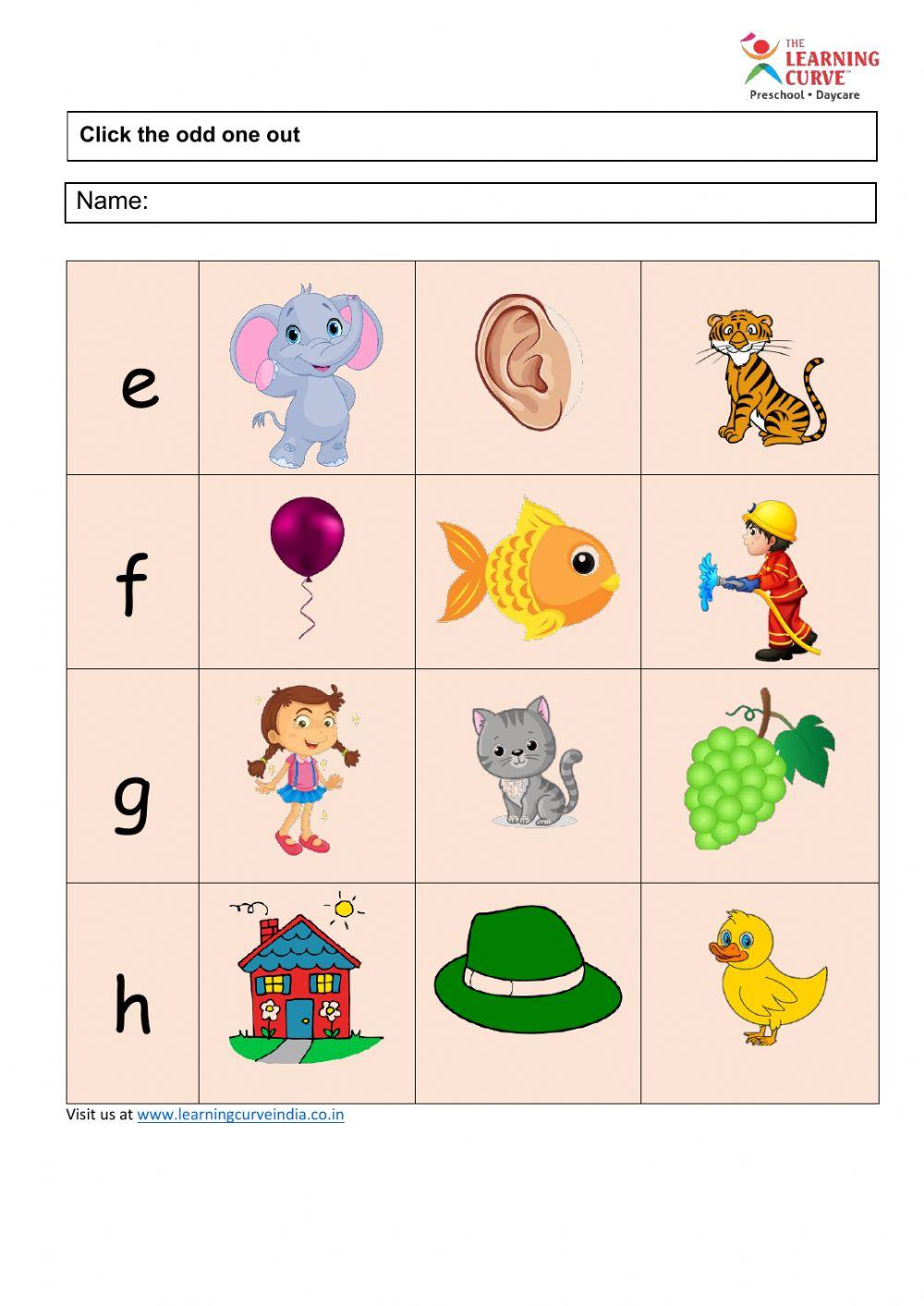 Playgroup English Worksheet Final