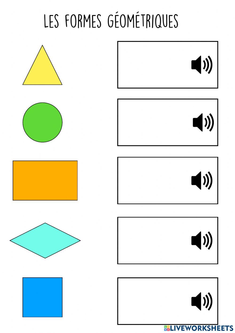 Exercices formes géométriques