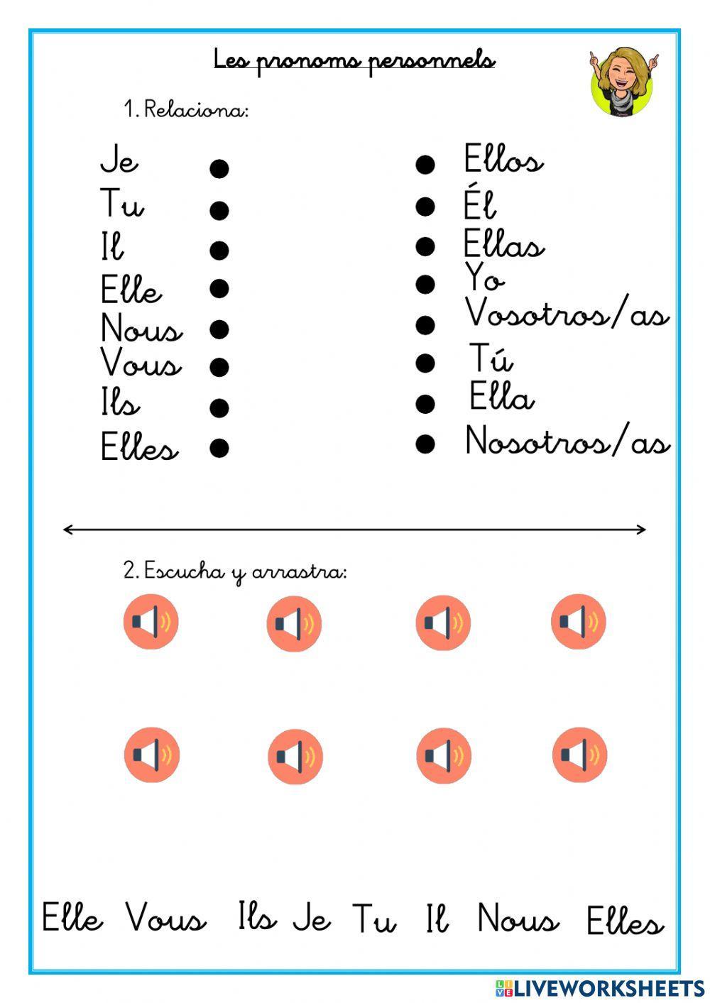 Les pronoms personnels