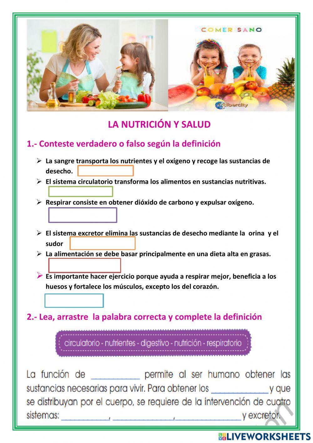 Sistemas que intervienen en la nutrición