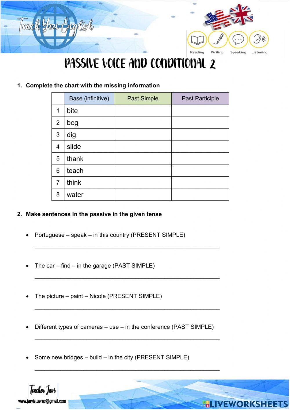 Passive and Conditional 2