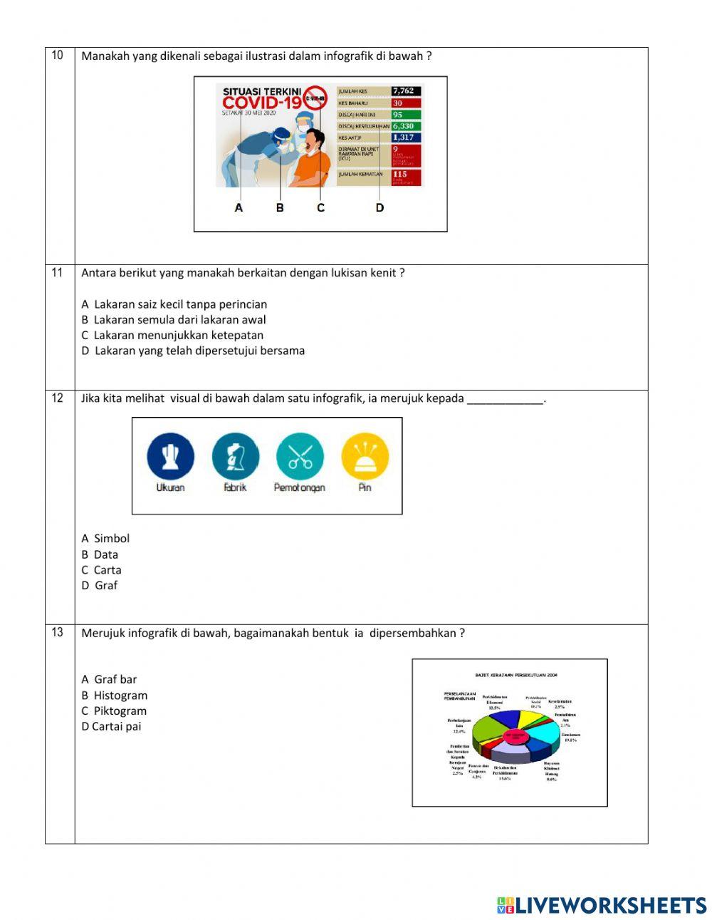 Tingkatan 5 Tajuk 7  :  Seni Reka Grafik (Infografik)