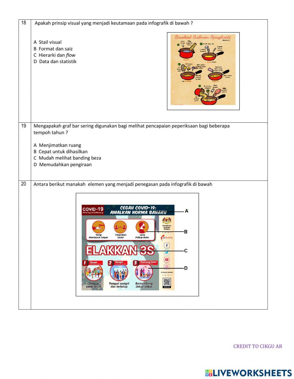 Tingkatan 5 Tajuk 7  :  Seni Reka Grafik (Infografik)