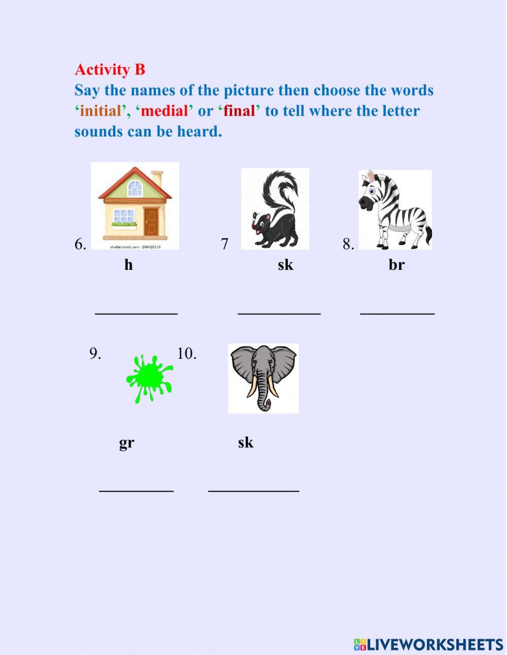 Phonics Graded Work