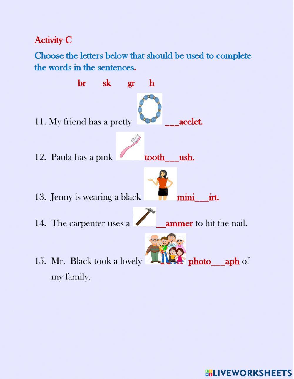 Phonics Graded Work