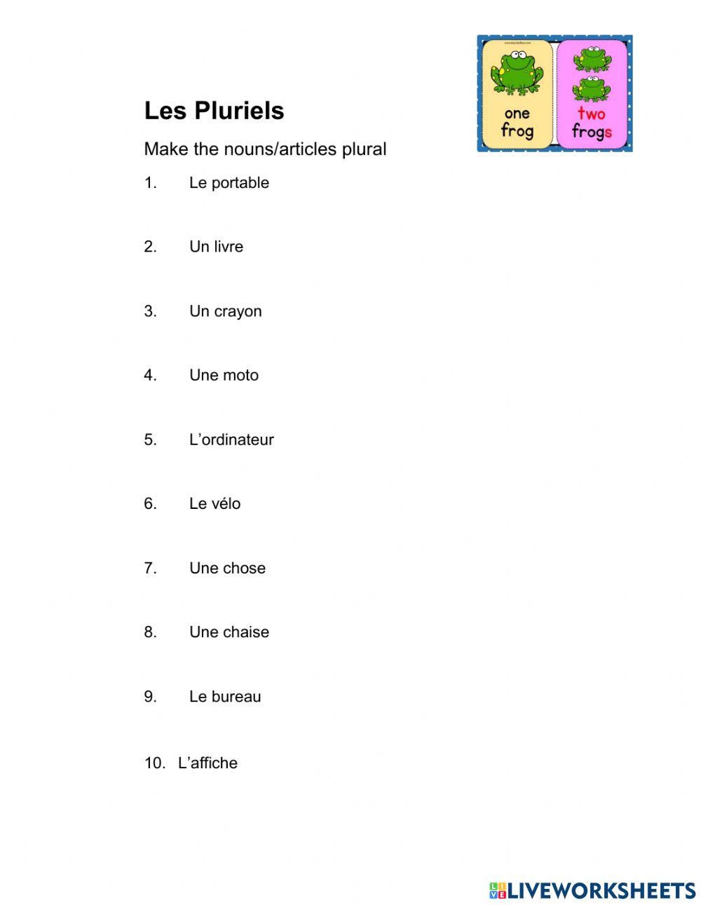 Les Pluriels