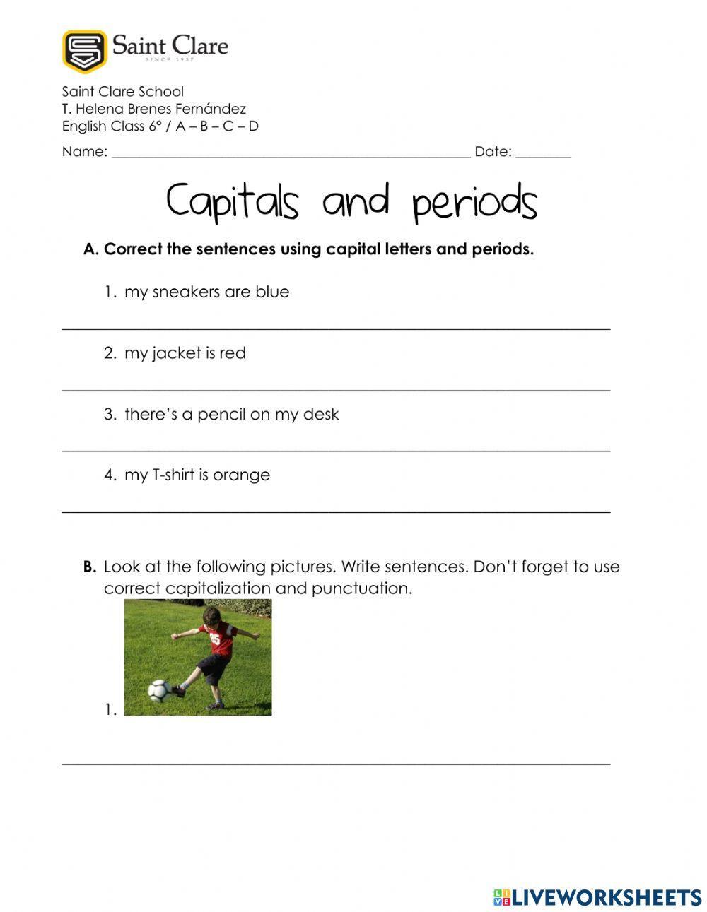 Capitals and periods
