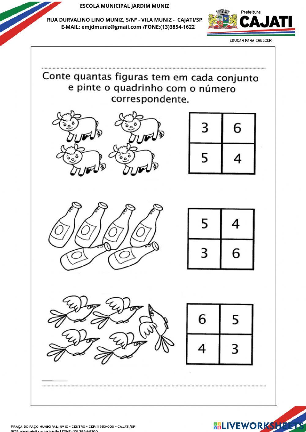 Atividade interativa de matemática