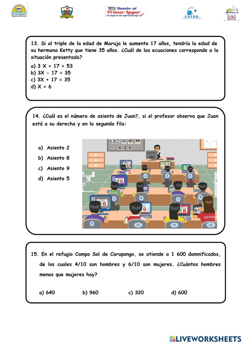 Evalaución de entrada