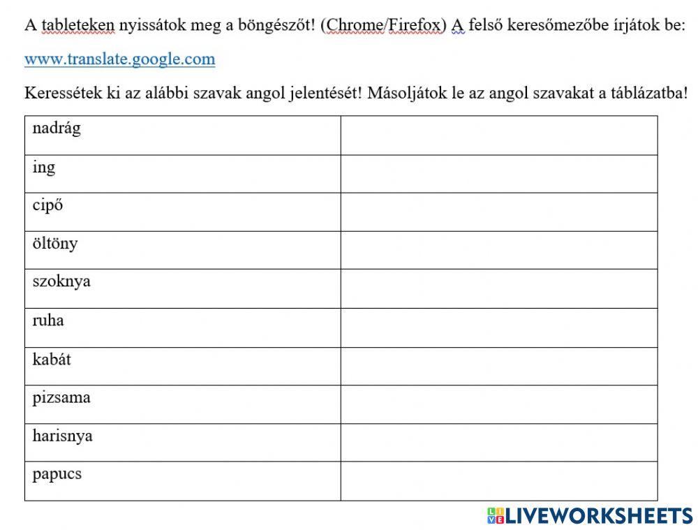 Angol doga pl. online exercise for | Live Worksheets