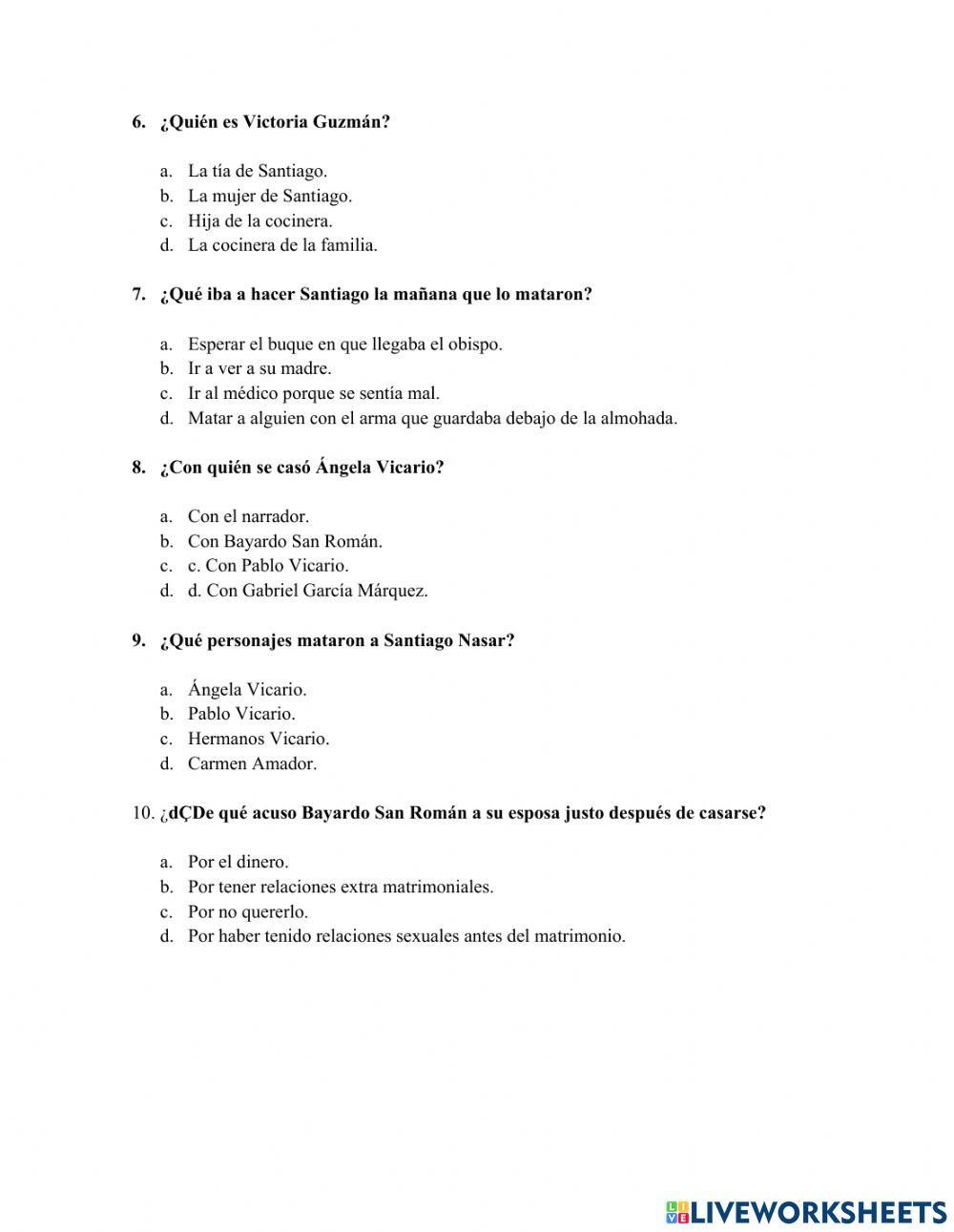 Lectura online exercise for 9NO | Live Worksheets