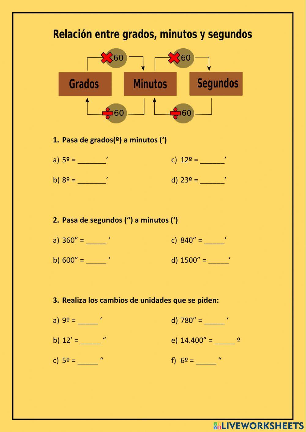 Como converter segundos para minutos e minutos para segundos?