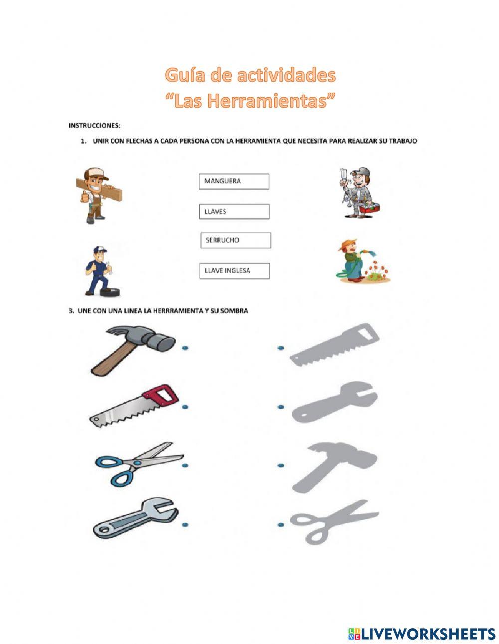 Herramientas online exercise for 2 | Live Worksheets