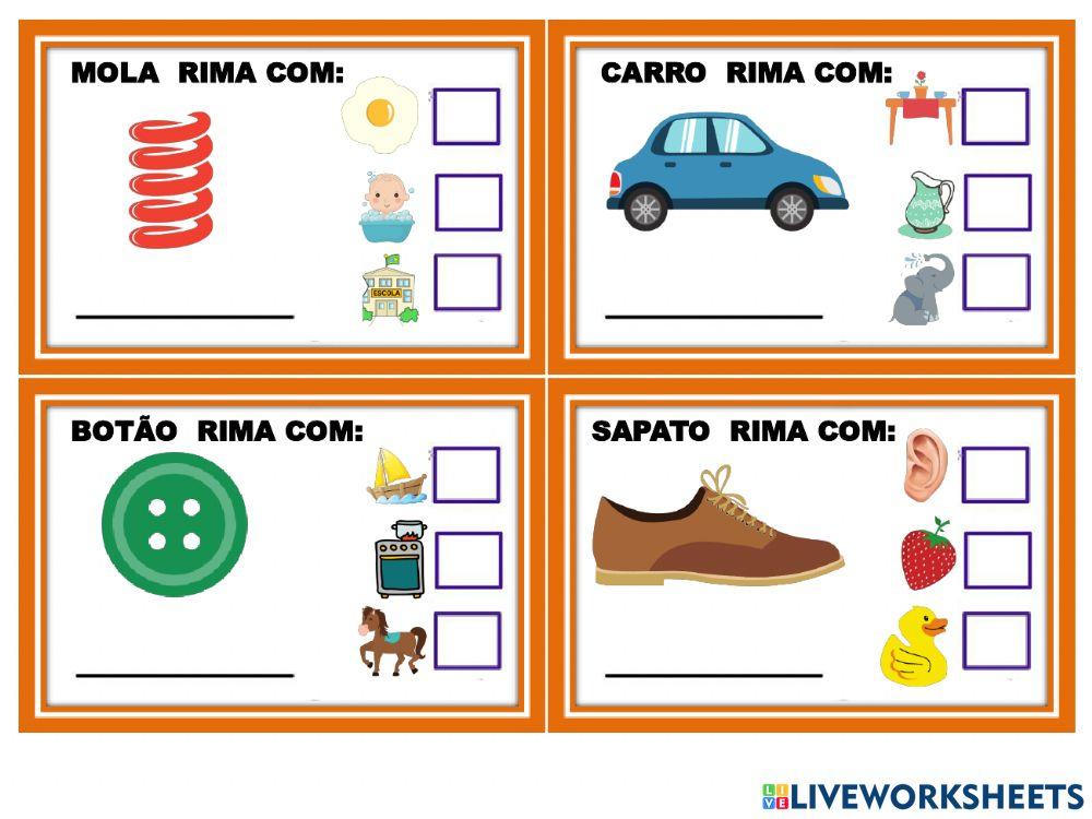 Aee - rima worksheet | Live Worksheets