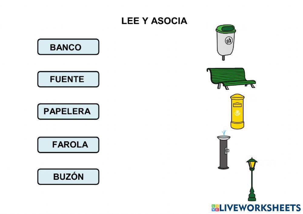 La calle. Lee y asocia