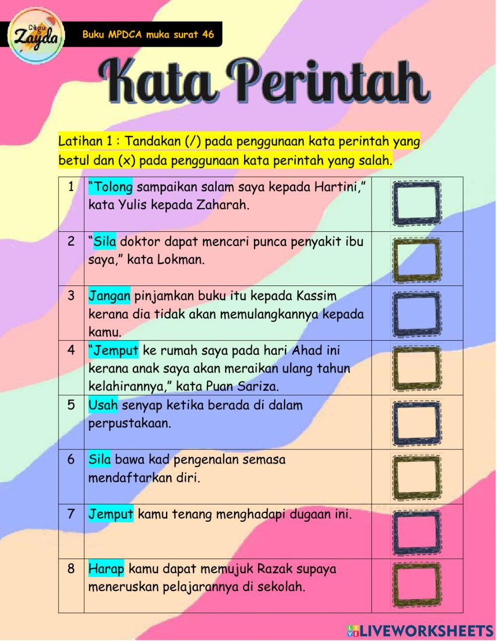 Kata Perintah