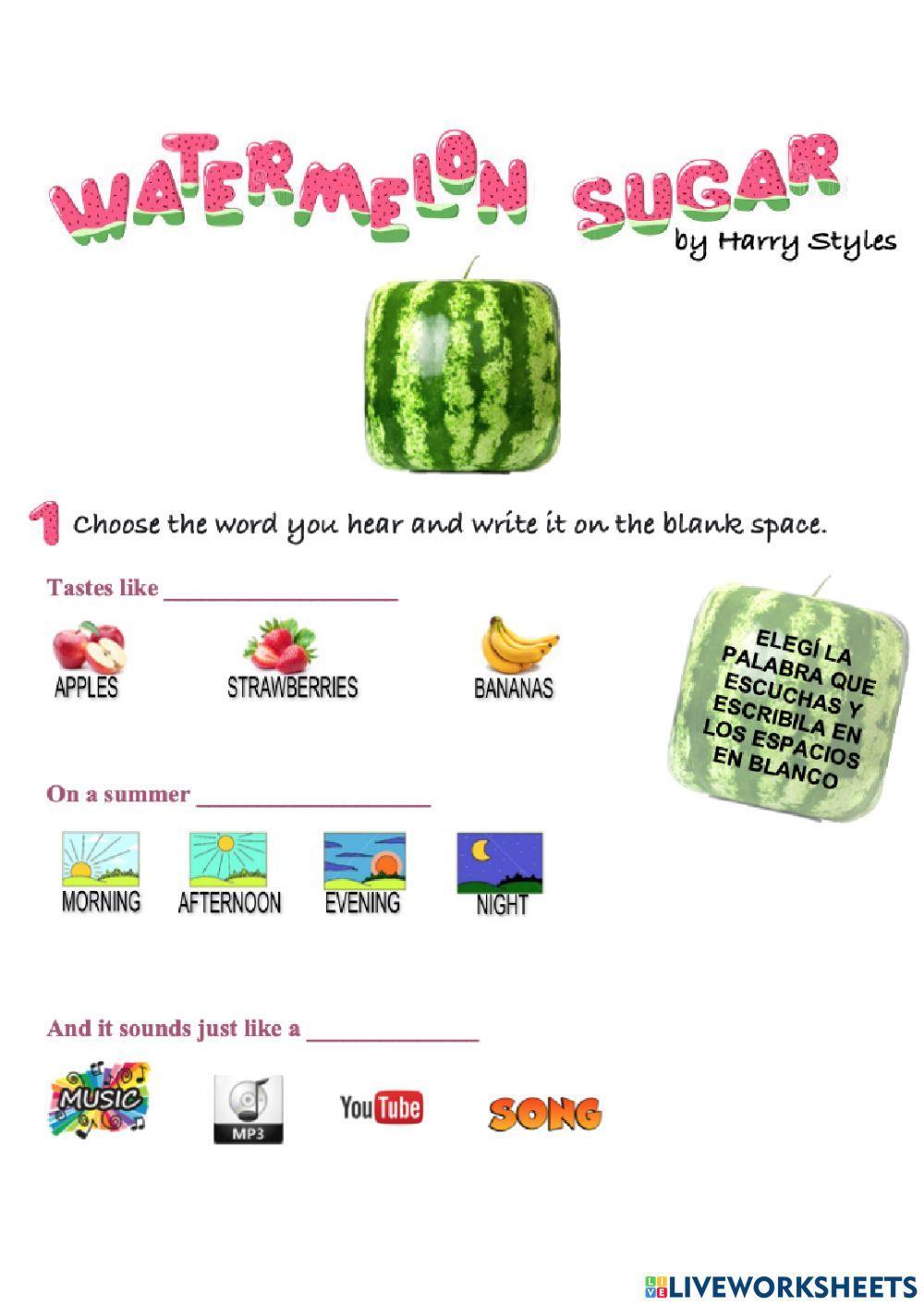 Watermelon Sugar by Harry Styles (Listening - Song)